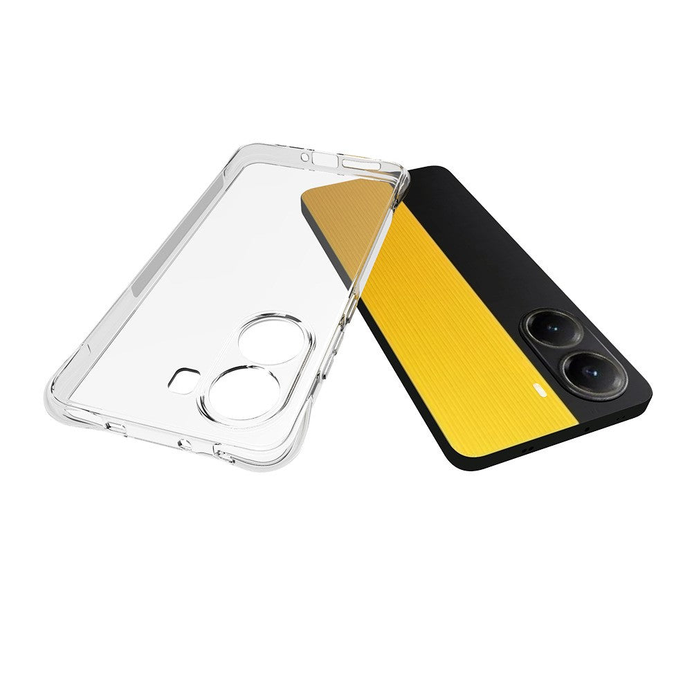 For Xiaomi Poco X7 Pro 5G / Redmi Turbo 4 5G TPU Phone Case Non Slip Transparent Mobile Phone Cover