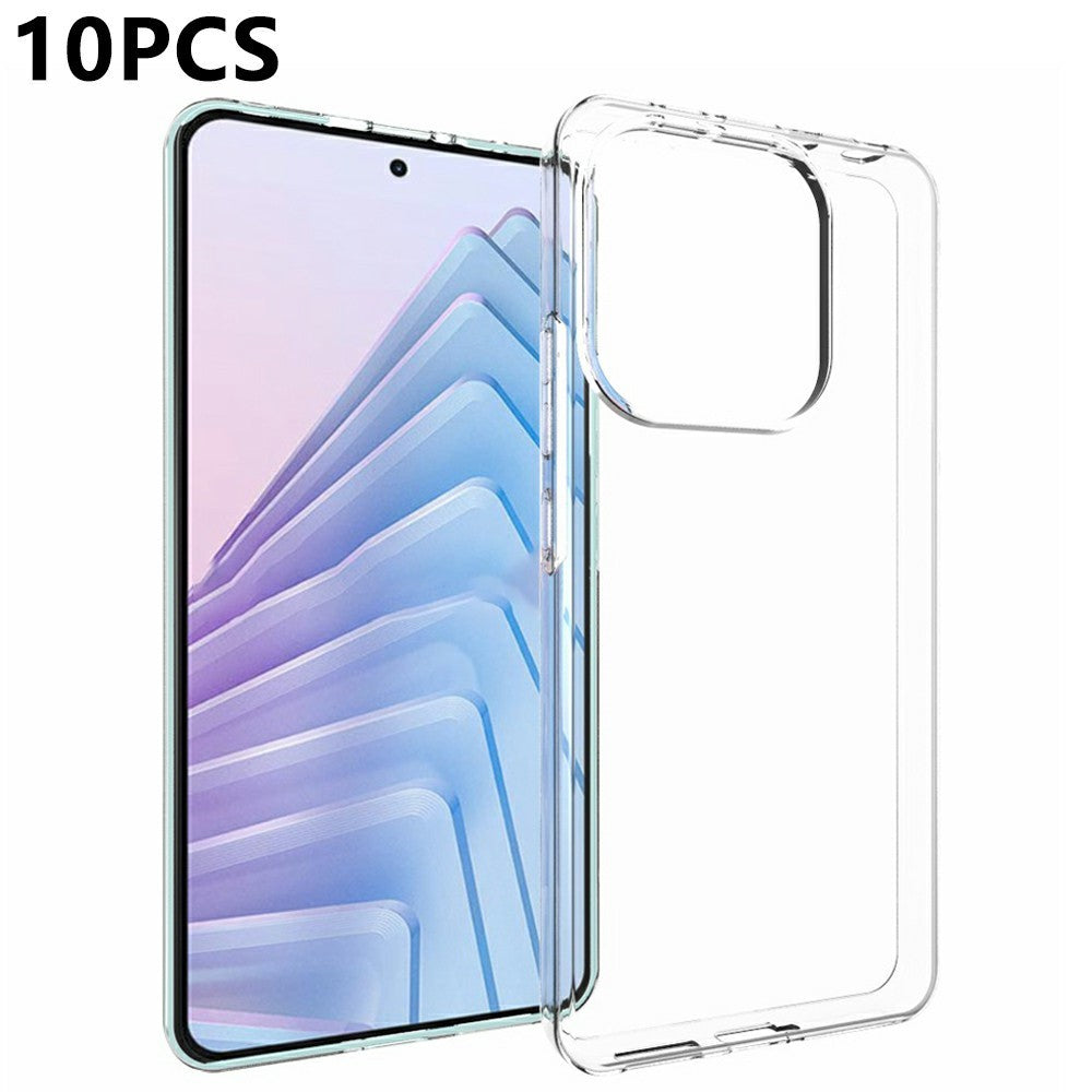 10Pcs / Pack For Xiaomi Redmi Note 14 4G (163.25mm) Case Watermark Free TPU Protective Clear Phone Cover