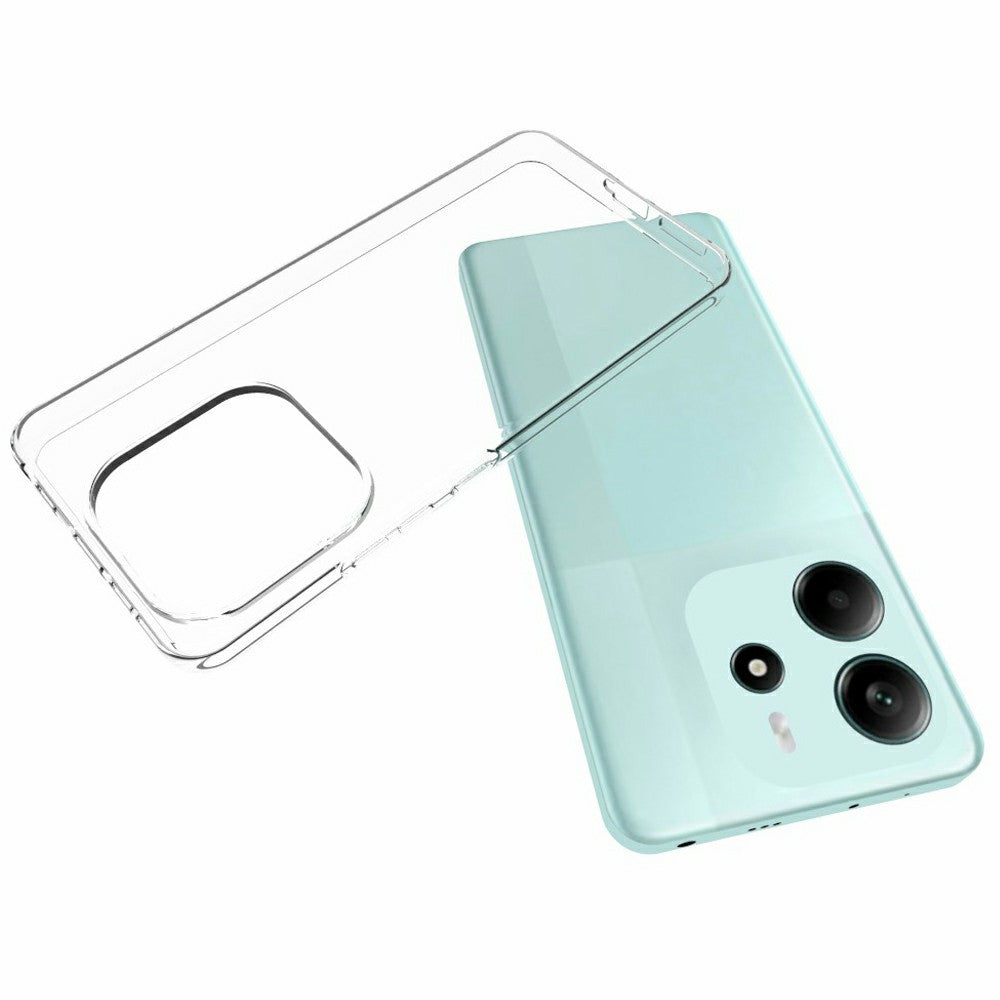 10Pcs / Pack For Xiaomi Redmi Note 14 4G (163.25mm) Case Watermark Free TPU Protective Clear Phone Cover