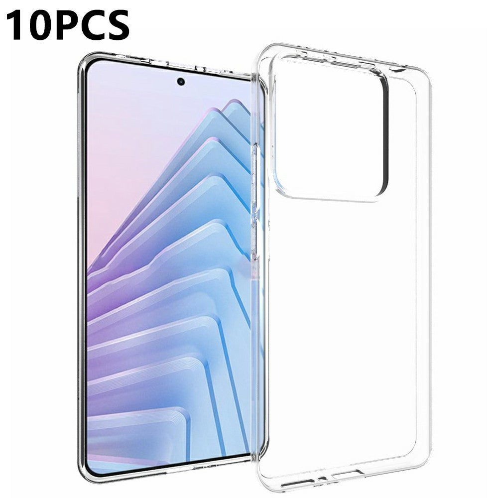 10Pcs  /  Pack For Xiaomi Poco M7 Pro 5G Case Watermark Free TPU Protective Clear Phone Cover
