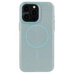 For iPhone 15 Pro Case Compatible with MagSafe Glitter Design IMD TPU + PC Phone Back Cover