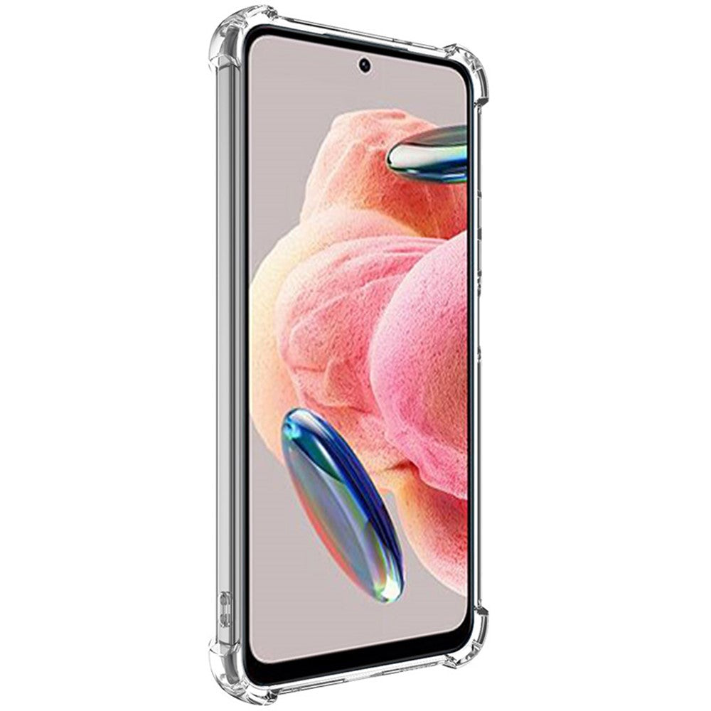 IMAK UX-4 Series For Xiaomi Redmi Note 12 4G Case Straight Frame Four Corner Shockproof Clear TPU Cover