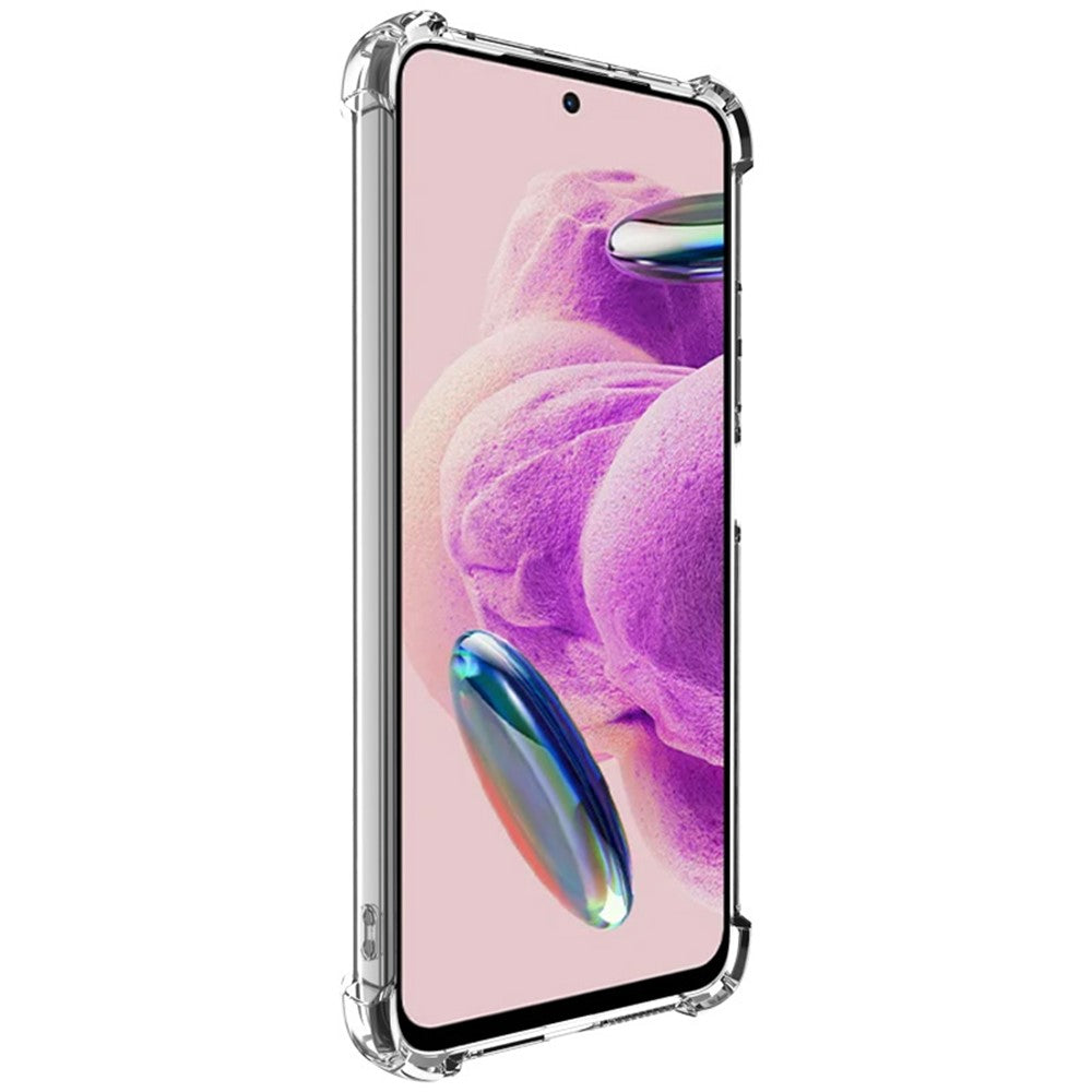 IMAK UX-4 Series For Xiaomi Redmi Note 12S 4G Case Straight Frame Four Corner Shockproof Clear TPU Cover