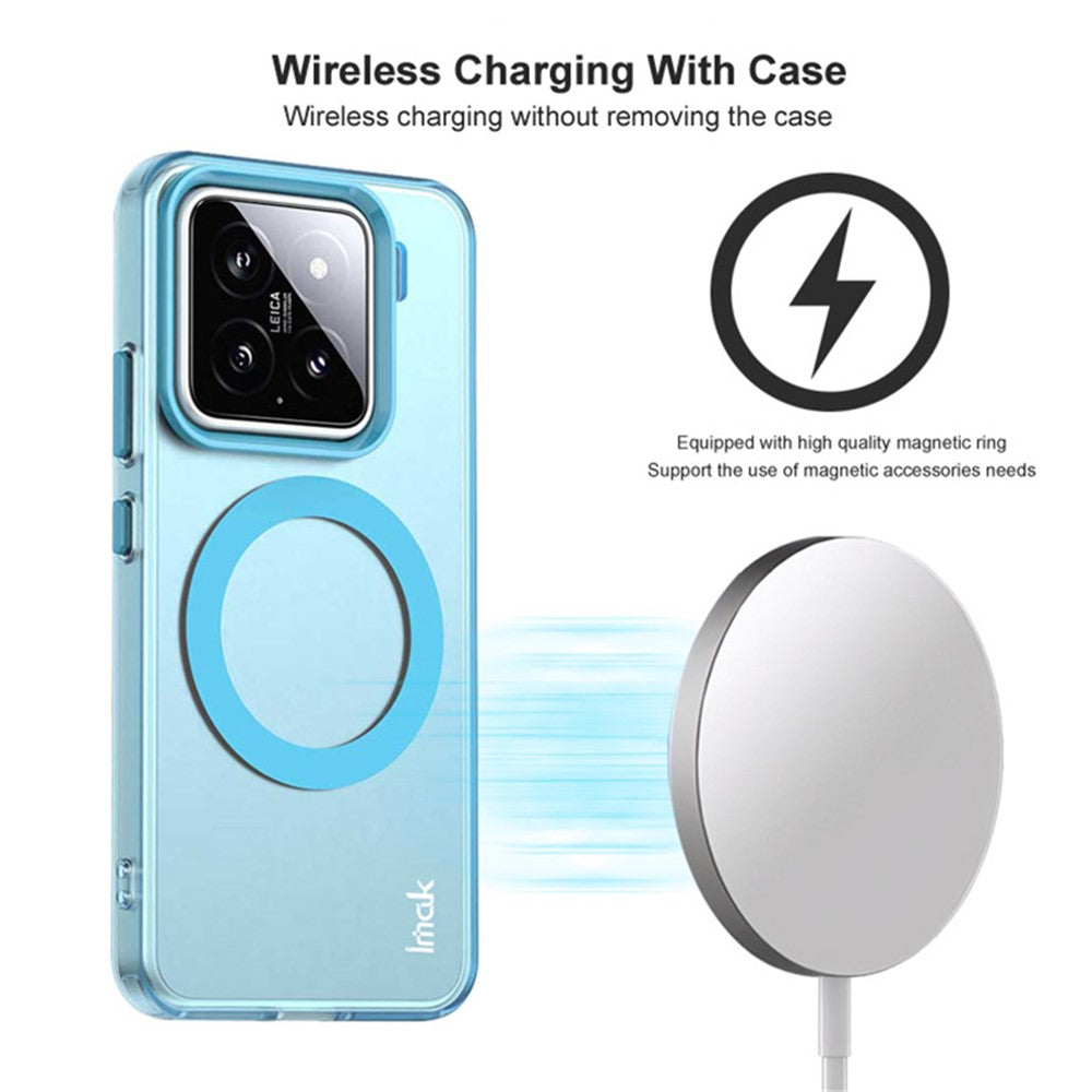 IMAK For Xiaomi 15 / 15 Custom Edition Magnetic Case Candy Color Anti Drop TPU + PET Back Cover