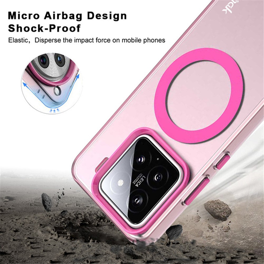 IMAK For Xiaomi 15 / 15 Custom Edition Magnetic Case Candy Color Anti Drop TPU + PET Back Cover