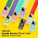 IMAK For Xiaomi 15 / 15 Custom Edition Magnetic Case Candy Color Anti Drop TPU + PET Back Cover