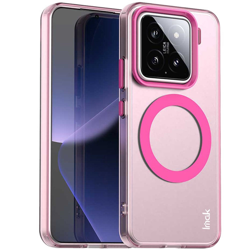 IMAK For Xiaomi 15 / 15 Custom Edition Magnetic Case Candy Color Anti Drop TPU + PET Back Cover