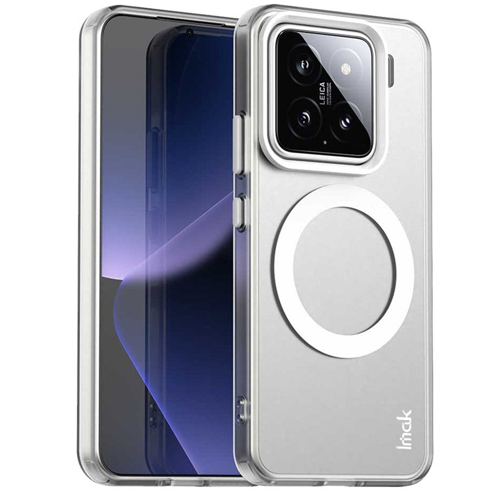 IMAK For Xiaomi 15 / 15 Custom Edition Magnetic Case Candy Color Anti Drop TPU + PET Back Cover