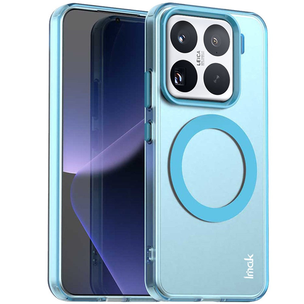 IMAK For Xiaomi 15 Pro Magnetic Case Candy Color Anti Drop TPU + PET Back Cover