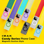 IMAK For Xiaomi 15 Pro Magnetic Case Candy Color Anti Drop TPU + PET Back Cover