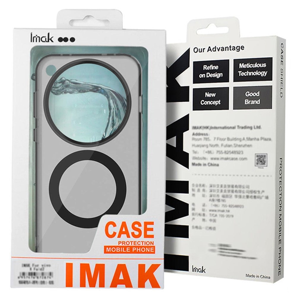 IMAK For Xiaomi 15 Pro Magnetic Case Candy Color Anti Drop TPU + PET Back Cover