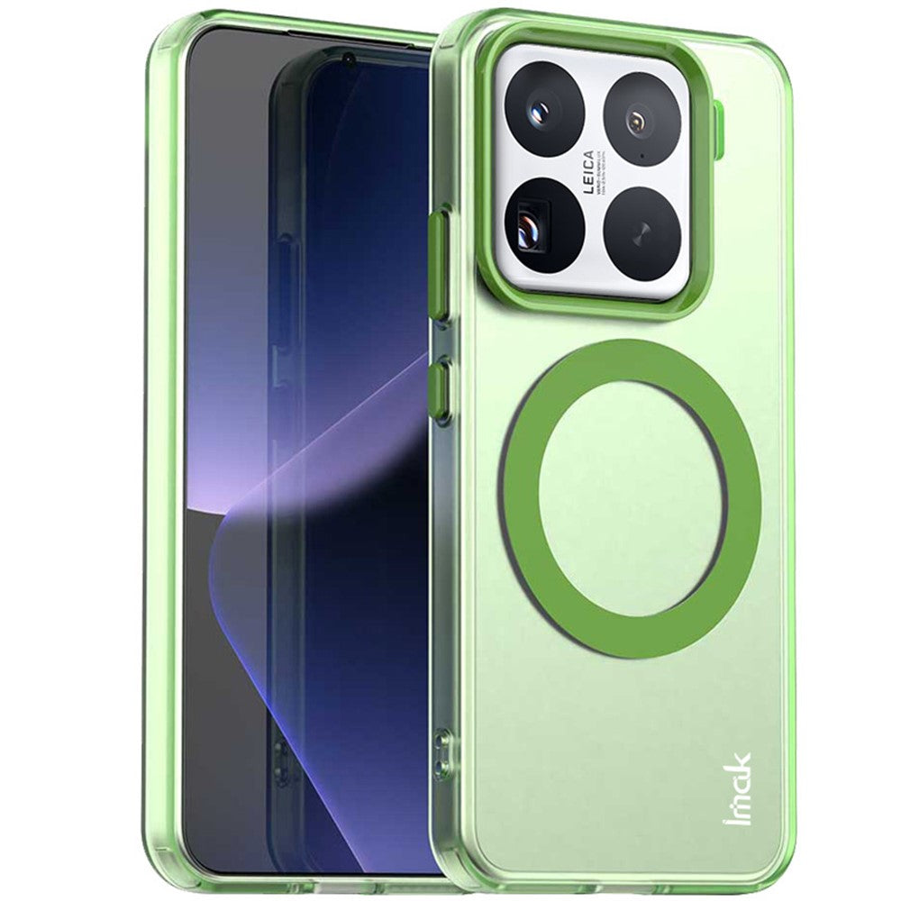 IMAK For Xiaomi 15 Pro Magnetic Case Candy Color Anti Drop TPU + PET Back Cover