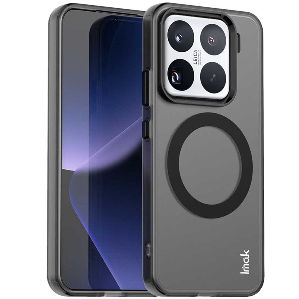 IMAK For Xiaomi 15 Pro Magnetic Case Candy Color Anti Drop TPU + PET Back Cover