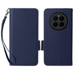 For Honor Magic7 5G Case with Wrist Strap Litchi Texture PU Leather Wallet Phone Cover