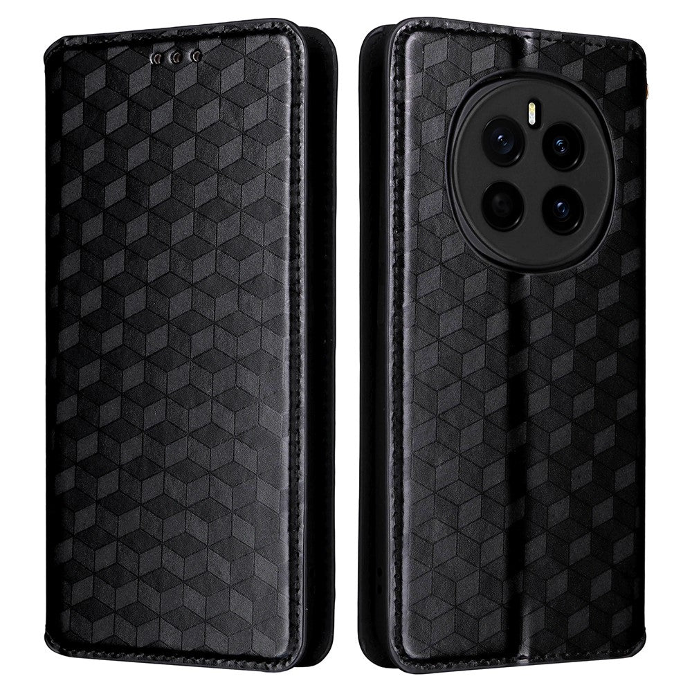 For Honor Magic7 5G Wallet Case Rhombus Imprinted Leather Phone Cover