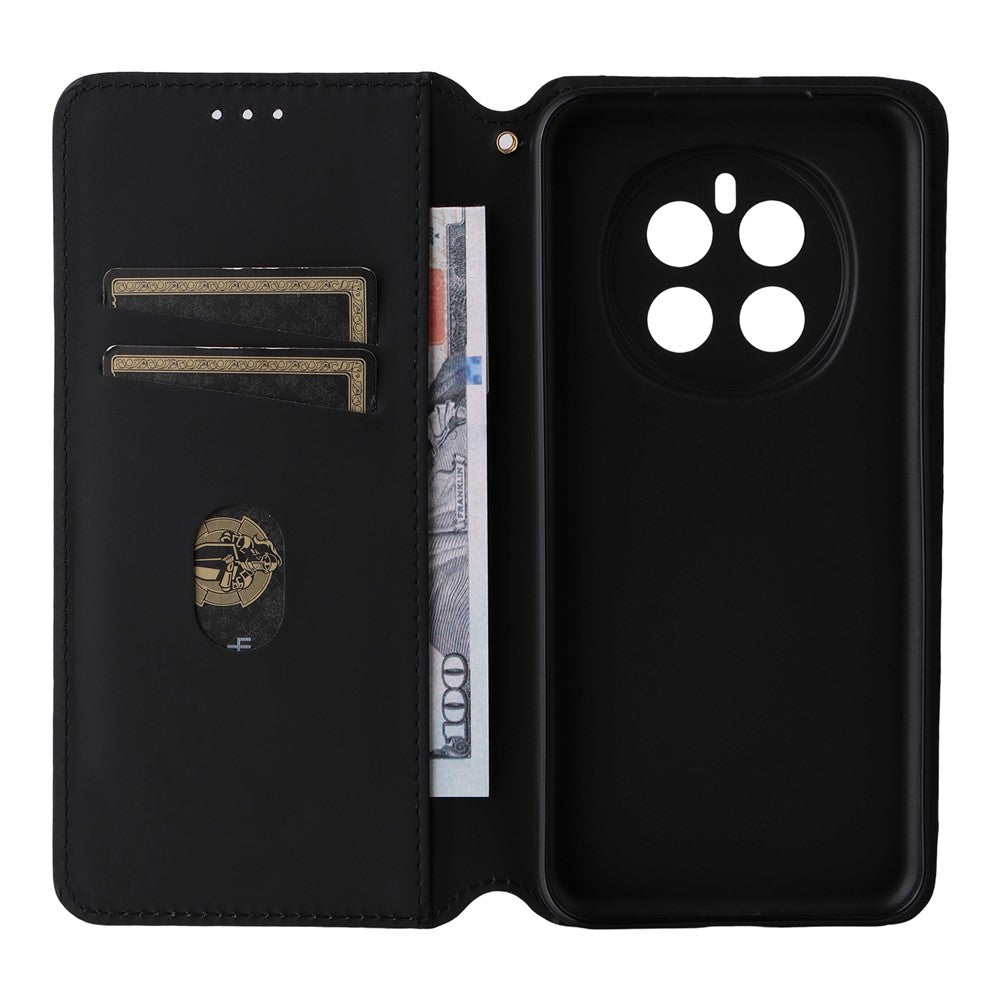 For Honor Magic7 5G Wallet Case Rhombus Imprinted Leather Phone Cover
