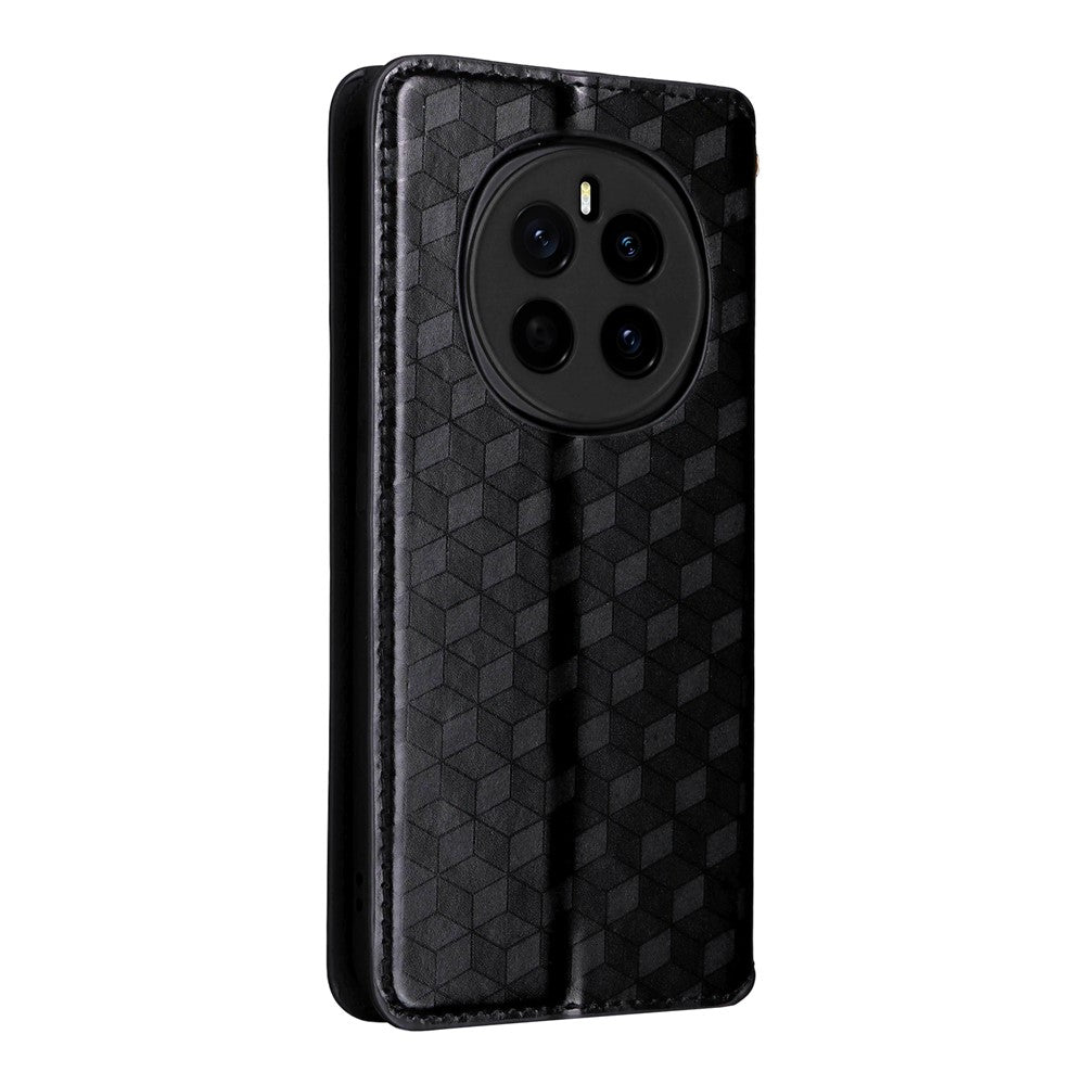 For Honor Magic7 5G Wallet Case Rhombus Imprinted Leather Phone Cover