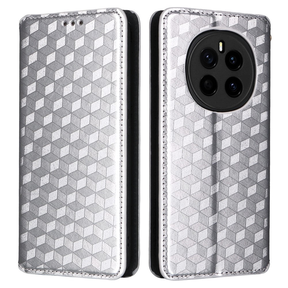 For Honor Magic7 5G Wallet Case Rhombus Imprinted Leather Phone Cover