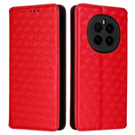 For Honor Magic7 5G Wallet Case Rhombus Imprinted Leather Phone Cover
