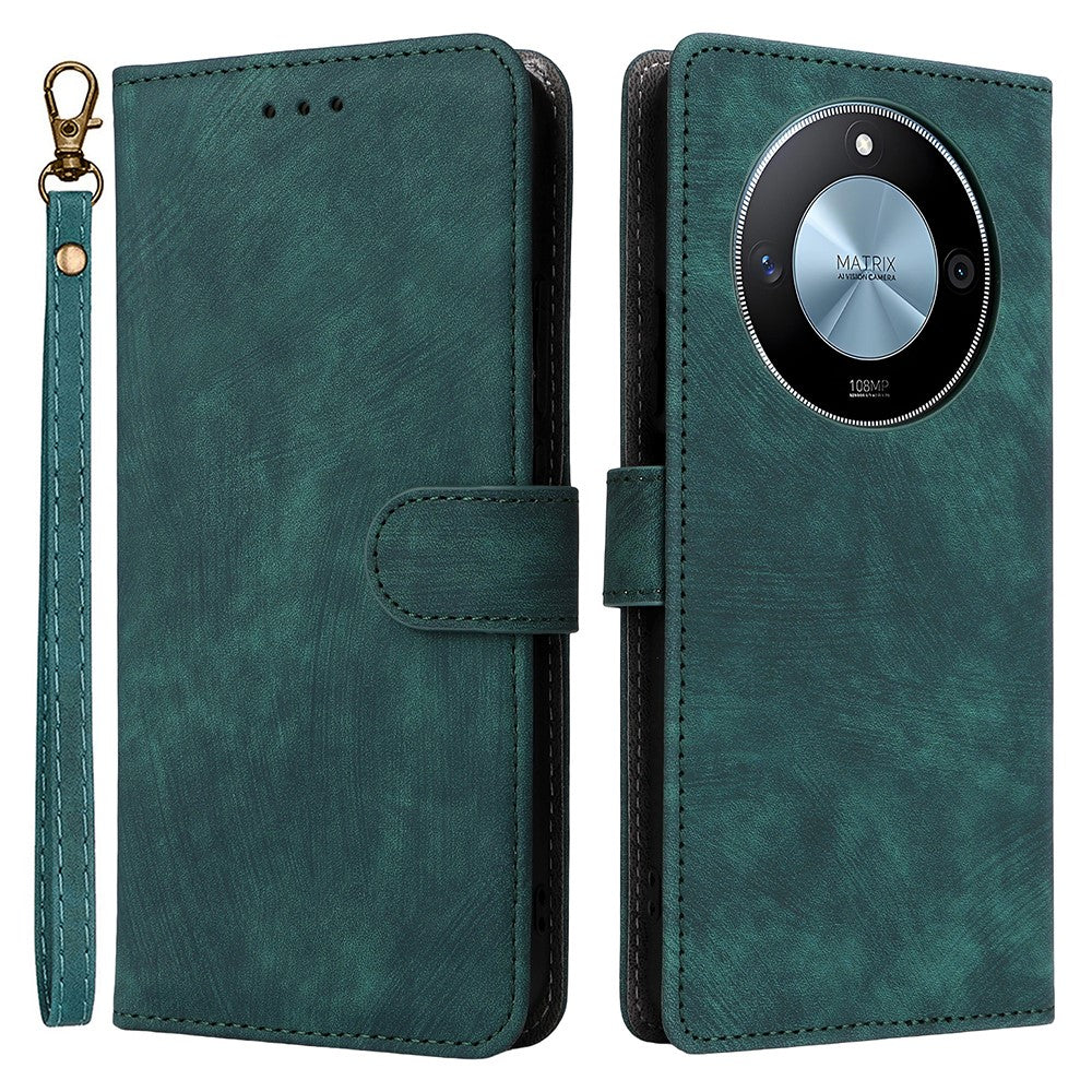 Til Honor X9c Smart 5G / X60 5G Wallet Cover RFID-blokering PU-læder Cover Stand View