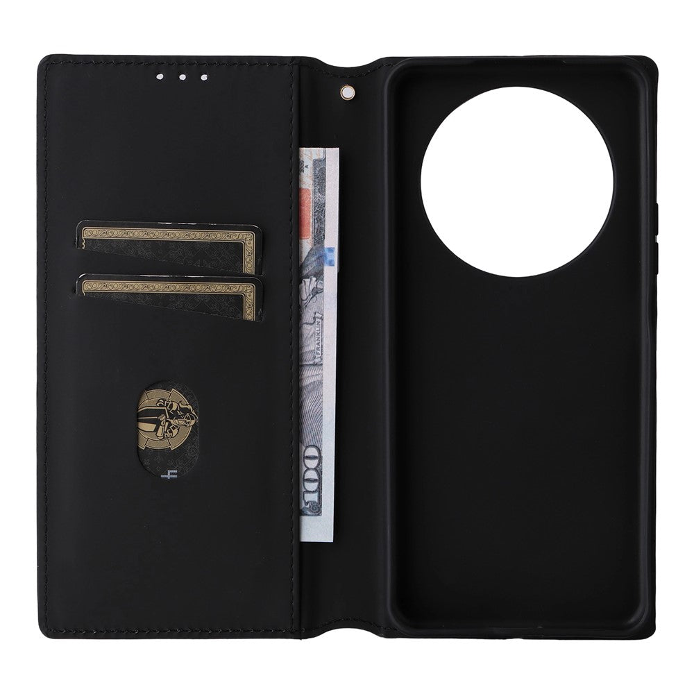 For Honor X9c Smart 5G / X60 5G Wallet Case Rhombus Imprinted Leather Phone Cover