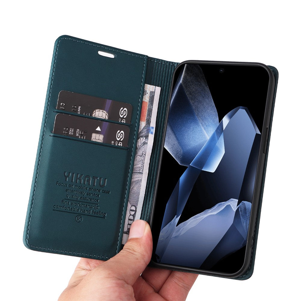 YIKATU För OnePlus 13 mobilskal Magnetisk Stängning PU Läder Mobilskal