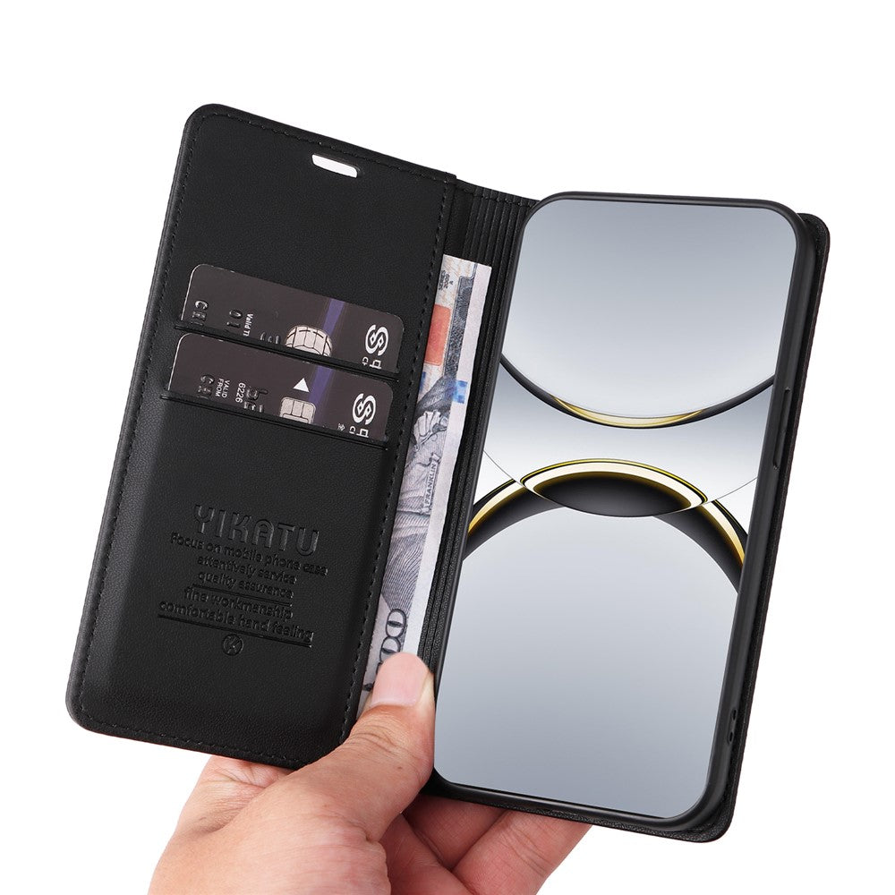 YIKATU For Oppo Find X8 Pro 5G Phone Cases  Magnetic Closure PU Leather Mobile Cover