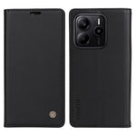 YIKATU For Xiaomi Redmi Note 14 4G (163.25mm) Phone Cases  Magnetic Closure PU Leather Mobile Cover