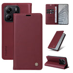 YIKATU For Xiaomi Redmi Note 14 4G (163.25mm) Phone Cases  Magnetic Closure PU Leather Mobile Cover