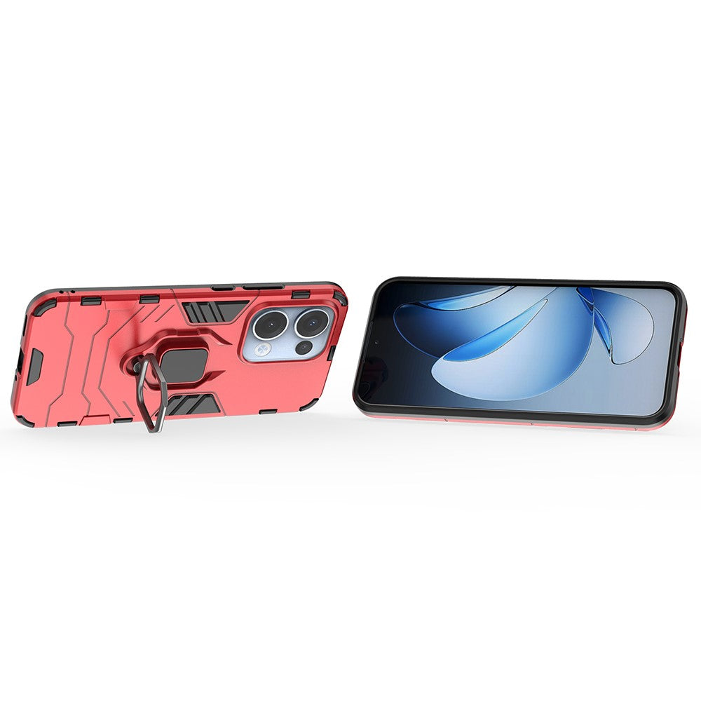 For Oppo Reno13 5G (Global) Case PC + TPU Protective Phone Cover with Ring Kickstand