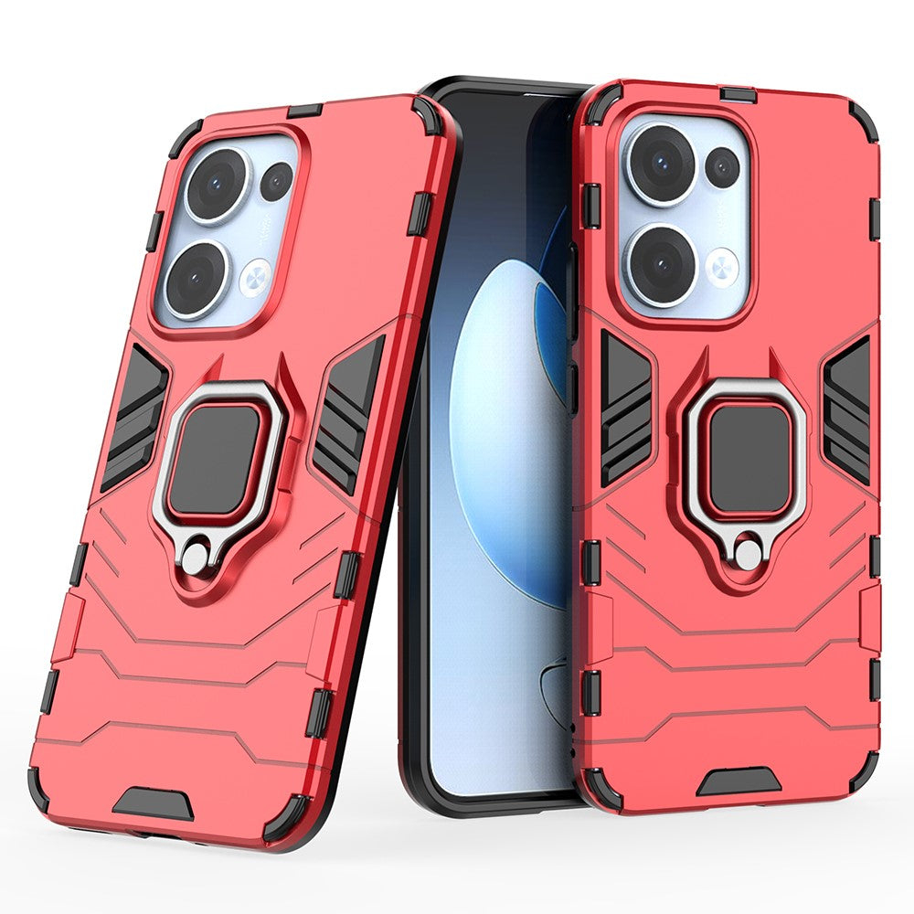 For Oppo Reno13 5G (Global) Case PC + TPU Protective Phone Cover with Ring Kickstand