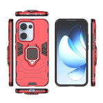 For Oppo Reno13 5G (Global) Case PC + TPU Protective Phone Cover with Ring Kickstand