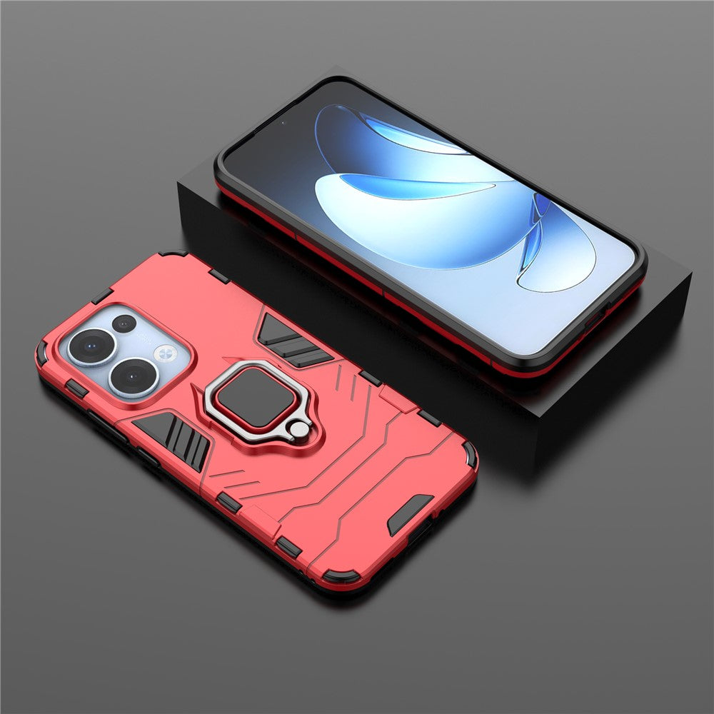 For Oppo Reno13 5G (Global) Case PC + TPU Protective Phone Cover with Ring Kickstand
