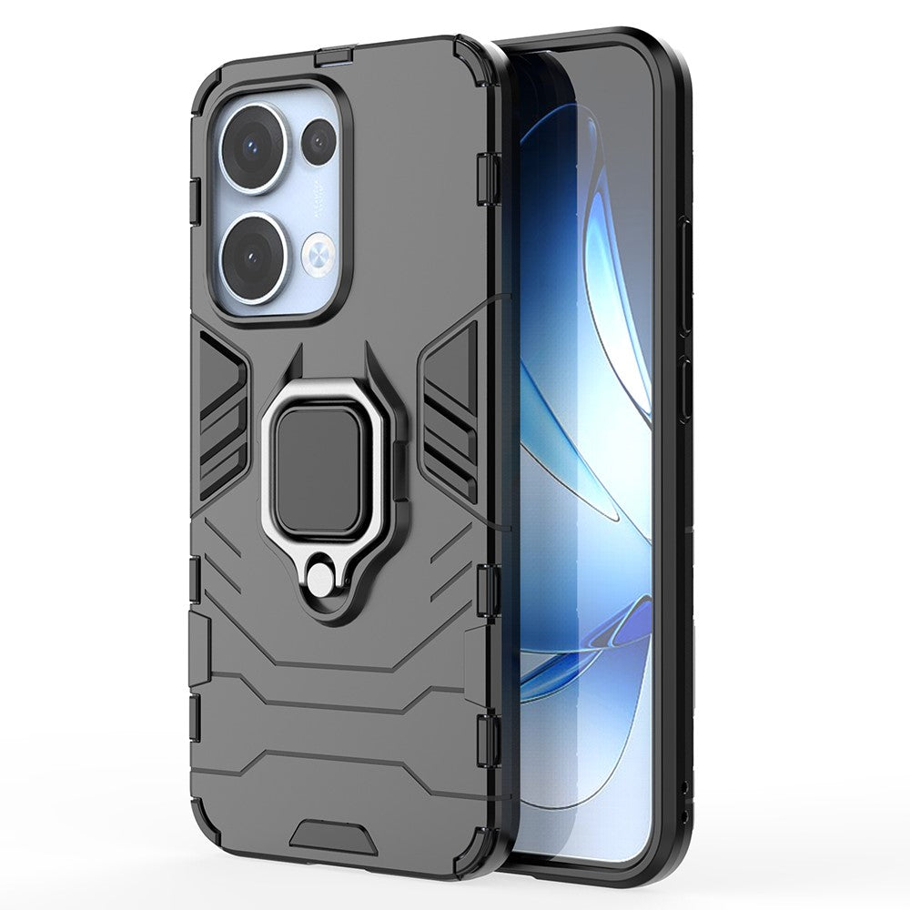 For Oppo Reno13 5G (Global) Case PC + TPU Protective Phone Cover with Ring Kickstand
