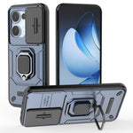 For Oppo Reno13 5G (Global) Case PC + TPU Kickstand Phone Protector with Lens Cover