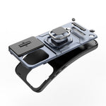For Oppo Reno13 5G (Global) Case PC + TPU Kickstand Phone Protector with Lens Cover
