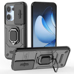 For Oppo Reno13 5G (Global) Case PC + TPU Kickstand Phone Protector with Lens Cover
