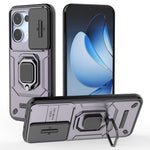 For Oppo Reno13 5G (Global) Case PC + TPU Kickstand Phone Protector with Lens Cover