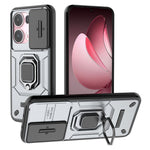 For Oppo Reno13 Pro 5G Case PC + TPU Kickstand Phone Protector with Lens Cover
