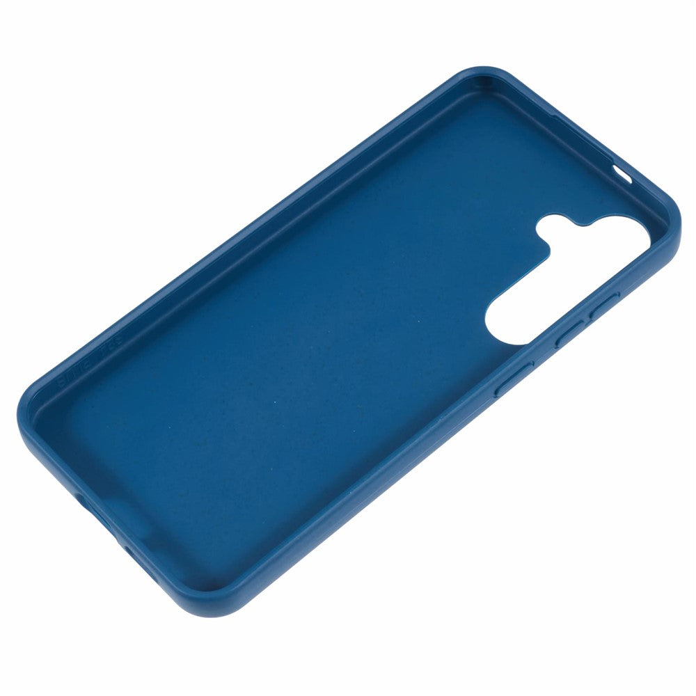 For Samsung Galaxy S25 Phone Case Wheat Straw + TPU Matte Mobile Phone Back Cover