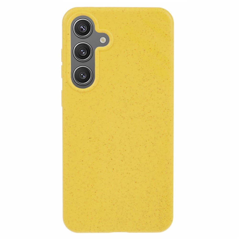 For Samsung Galaxy S25 Phone Case Wheat Straw + TPU Matte Mobile Phone Back Cover