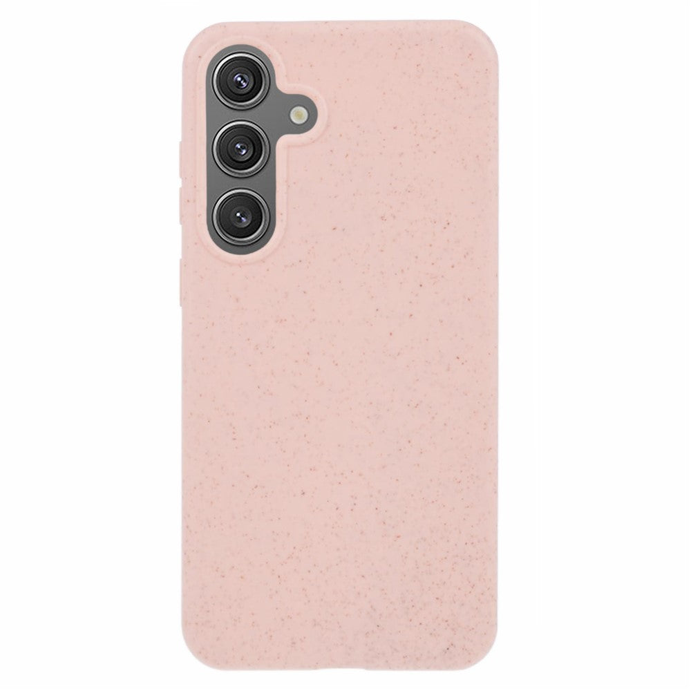 For Samsung Galaxy S25 Phone Case Wheat Straw + TPU Matte Mobile Phone Back Cover