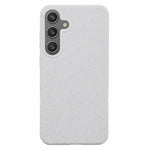 For Samsung Galaxy S25 Phone Case Wheat Straw + TPU Matte Mobile Phone Back Cover