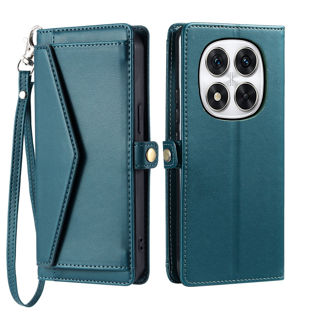 Leather Case for Xiaomi Redmi Note Note 14 Pro+ 5G / 14 Pro 5G / Poco X7 5G Wallet Stand Phone Cover with Straps