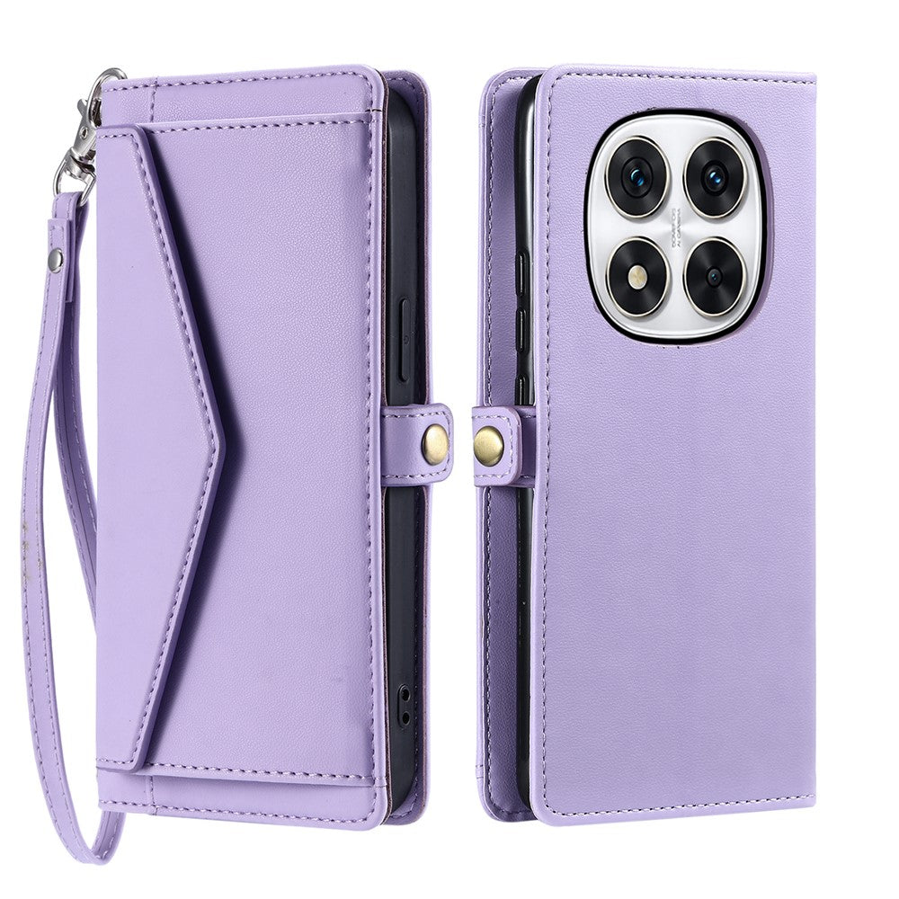 Leather Case for Xiaomi Redmi Note Note 14 Pro+ 5G / 14 Pro 5G / Poco X7 5G Wallet Stand Phone Cover with Straps