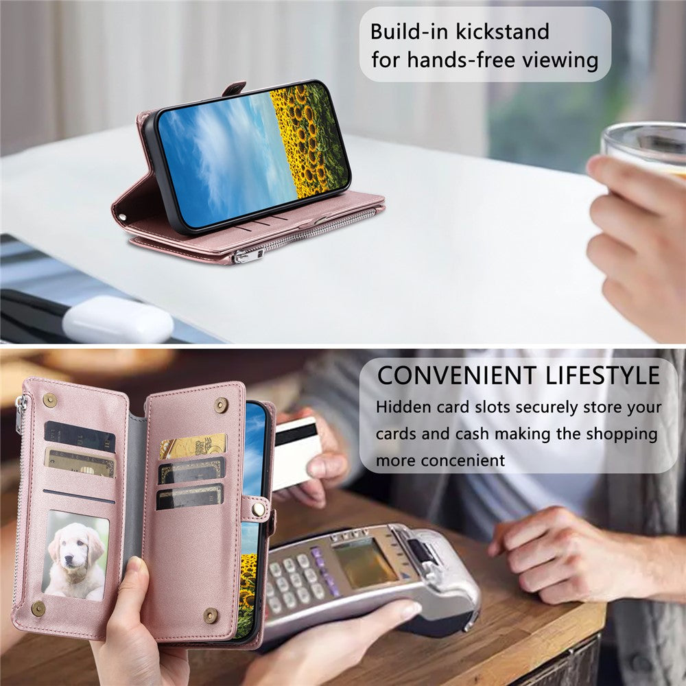 Leather Case for Xiaomi Redmi Note Note 14 Pro+ 5G / 14 Pro 5G / Poco X7 5G TPU+PU Wallet Phone Cover with Straps