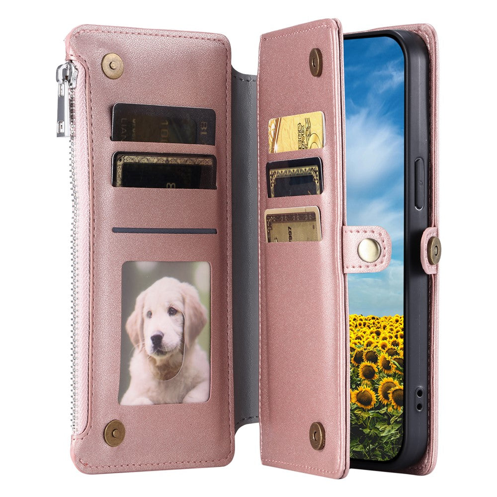 Leather Case for Xiaomi Redmi Note Note 14 Pro+ 5G / 14 Pro 5G / Poco X7 5G TPU+PU Wallet Phone Cover with Straps