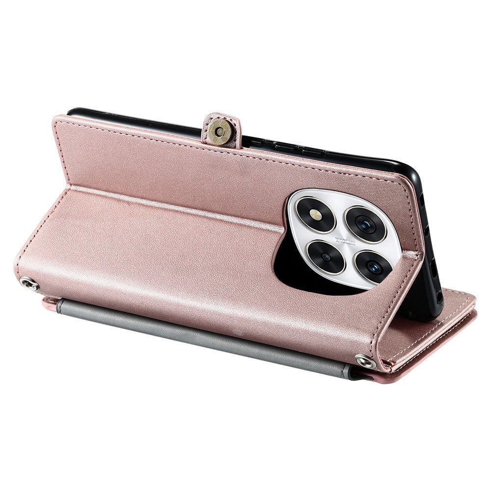 Leather Case for Xiaomi Redmi Note Note 14 Pro+ 5G / 14 Pro 5G / Poco X7 5G TPU+PU Wallet Phone Cover with Straps