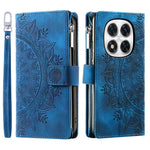 Wallet Case for Xiaomi Redmi Note 14 Pro+ 5G / 14 Pro 5G / Poco X7 5G PU Leather Phone Cover Mandala Flower Pattern