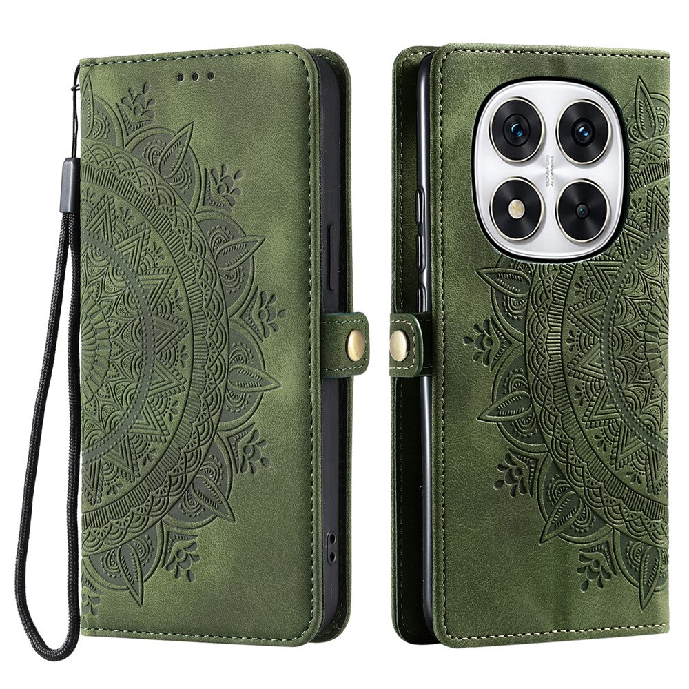 Wallet Case for Xiaomi Redmi Note 14 Pro+ 5G / 14 Pro 5G / Poco X7 5G Leather Phone Cover Skin Feel Totem Imprinted